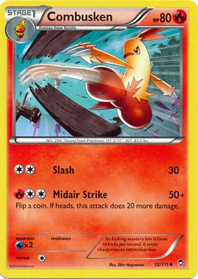 Pokemon Trading Card Game Combusken 13/111 Uncommon XY Furious Fists