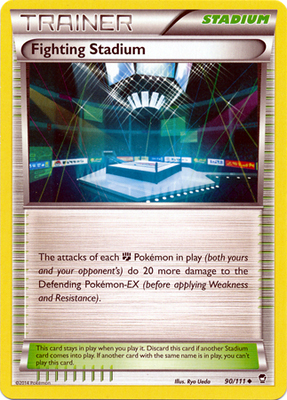 Pokemon Trading Card Game Fighting Stadium 90/111 Uncommon XY Furious Fists