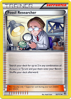 Pokemon Trading Card Game Fossil Researcher 92/111 Uncommon XY Furious Fists