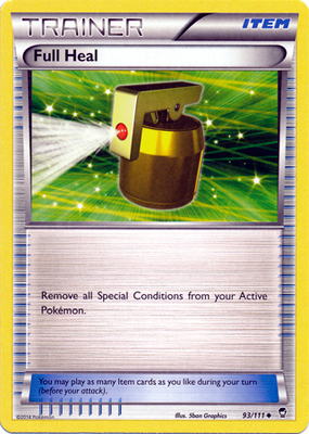 Pokemon Trading Card Game Full Heal 93/111 Uncommon XY Furious Fists