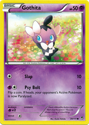 Pokemon Trading Card Game Gothita 39/111 Common XY Furious Fists