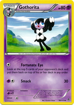 Pokemon Trading Card Game Gothorita 40/111 Uncommon XY Furious Fists