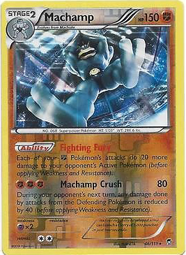 Pokemon Trading Card Game Machamp 46/111 Reverse Holo Rare XY Furious Fists