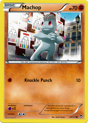Pokemon Trading Card Game Machop 44/111 Common XY Furious Fists