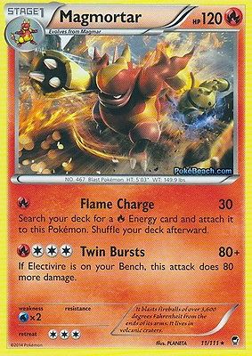 Pokemon Trading Card Game Magmortar 11/111 Rare XY Furious Fists