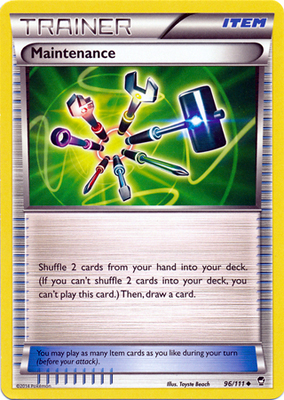 Pokemon Trading Card Game Maintenance 96/111 Uncommon XY Furious Fists