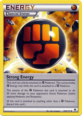 Pokemon Trading Card Game Strong Energy 104/111 Uncommon Energy XY Furious Fists