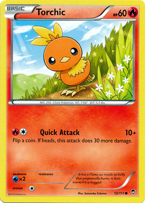 Pokemon Trading Card Game Torchic 12/111 Common XY Furious Fists