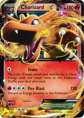 Pokemon Trading Card Game Charizard EX 11/106 Ultra Rare Holo XY Pokemon