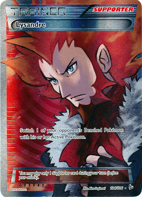 Pokemon Trading Card Game Lysandre 104/106 Full Art Ultra Rare Holo XY Flashfire Pokemon
