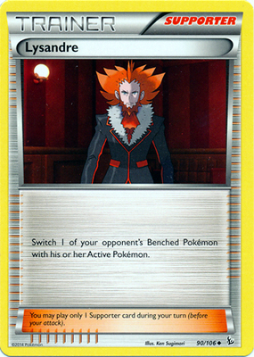 Pokemon Trading Card Game Lysandre 90/106 Uncommon Trainer XY Flashfire Pokemon