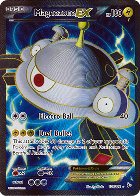 Pokemon Trading Card Game MAGNEZONE EX 101/106 Full Art Ultra Rare Holo XY Flashfire Pokemon