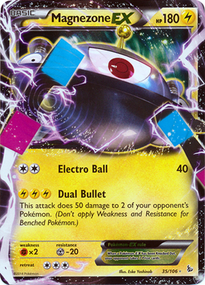 Pokemon Trading Card Game Magnezone EX 35/106 Ultra Rare Holo XY Flashfire Pokemon