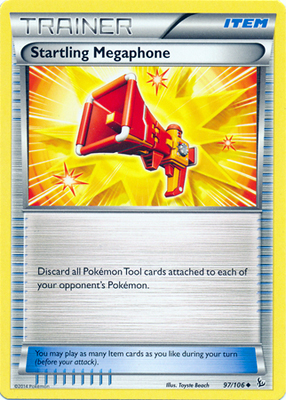 Pokemon Trading Card Game Startling Megaphone 97/106 Uncommon Trainer XY Flashfire Pokemon