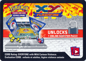 Pokemon Trading Card Game XY Flashfire online card code