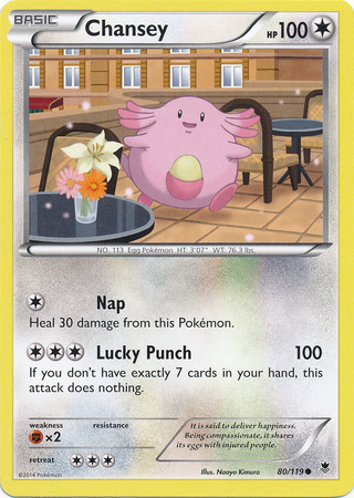 Pokemon Trading Card Game Chansey 80/119 Common