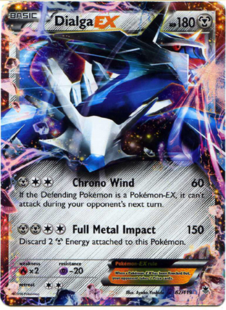 Pokemon Trading Card Game Dialga EX 62/119 Ultra Rare XY Phantom Forces