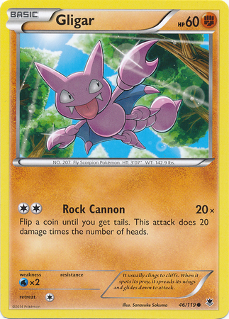 Pokemon Trading Card Game Gligar 46/119 Common