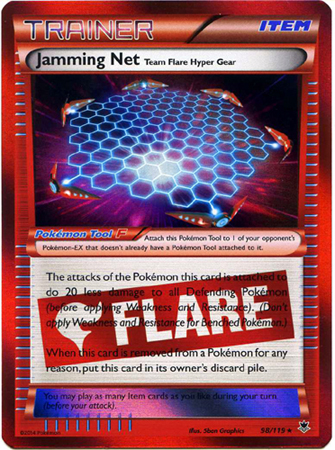 Pokemon Trading Card Game Jamming Net 98/119 Holo Rare