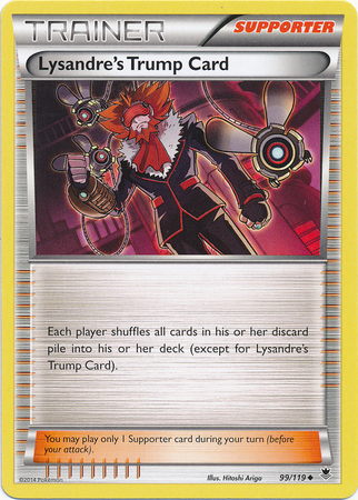 Pokemon Trading Card Game Lysandre's Trump Card 99/119 Trainer Uncommon