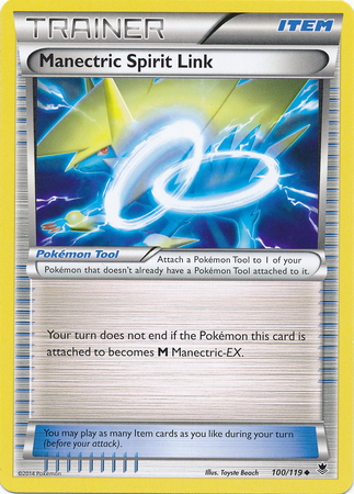 Pokemon Trading Card Game Manectric Spirit Link 100/119  Trainer Uncommon
