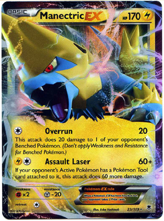 Pokemon Trading Card Game Manectric EX 23/119 Ultra Rare