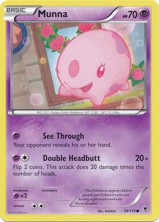 Pokemon Trading Card Game Munna 39/119 Common
