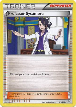 Pokemon Trading Card Game Professor Sycamore 101/119 Trainer Uncommon