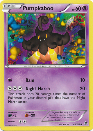 Pokemon Trading Card Game Pumpkaboo 44/119 Common