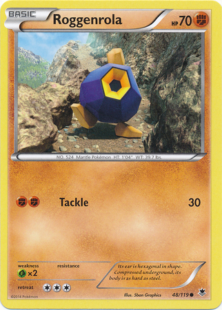 Pokemon Trading Card Game Roggenrola 48/119 Common