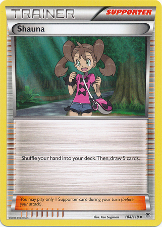 Pokemon Trading Card Game Shauna 104/119 Trainer Uncommon
