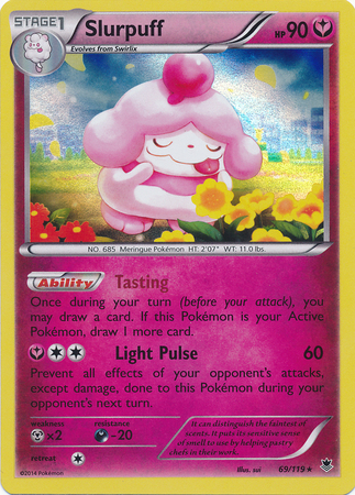 Pokemon Trading Card Game Slurpuff 69/119 Holo Rare