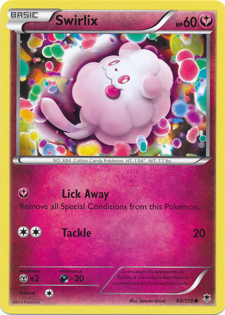 Pokemon Trading Card Game Swirlix 68/119 Common