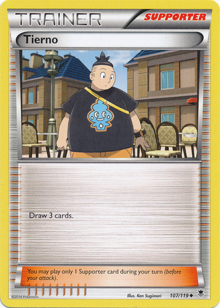 Pokemon Trading Card Game Tierno 107/119 Trainer Uncommon