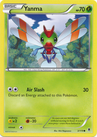 Pokemon Trading Card Game Yanma 3/119 Common