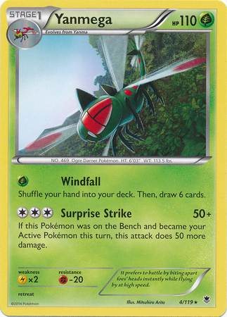 Pokemon Trading Card Game Yanmega 4/119  Rare
