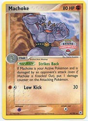 Pokemon Cards Machoke State Championship Promo
