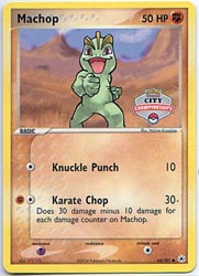 Pokemon Cards Machop City Championship Promo