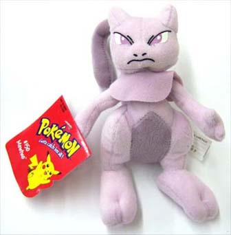 Pokemon Plush Mewtwo #150 6in tall - Licensed by Hasbro