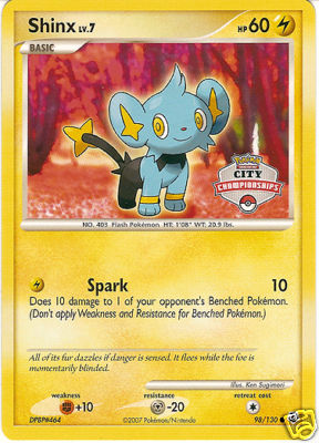 Pokemon Cards Shinx City Championship Promo