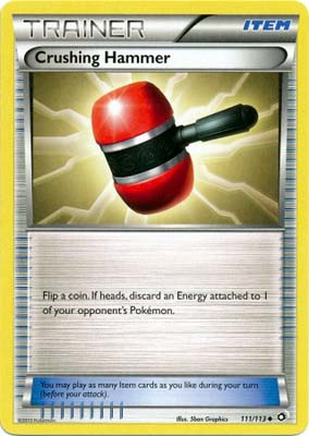 Pokemon Trading Card Game Crushing Hammer 111/113 Uncommon Trainer Black & White Legendary Treasures