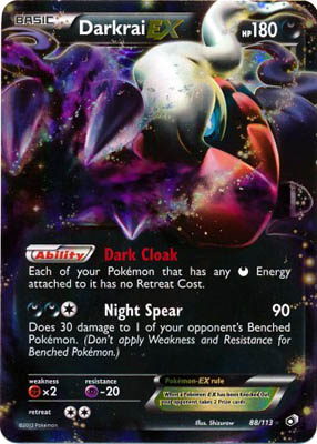 Pokemon Trading Card Game Darkrai EX 88/113 Ultra Rare Black & White Legendary Treasures