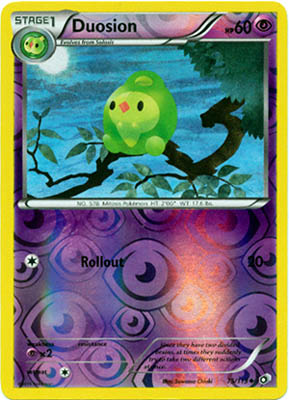 Pokemon Trading Card Game Duosion 75/113 Reverse Holo Uncommon Black & White Legendary Treasures