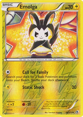 Pokemon Trading Card Game Emogla 49/113 Reverse Holo Uncommon Black & White Legendary Treasures