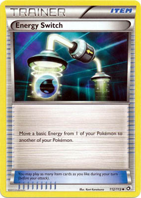 Pokemon Trading Card Game Energy Switch 112/113 Uncommon Trainer Black & White Legendary Treasures