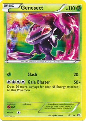 Pokemon Trading Card Game Genesect 16/113 Holo Rare Black & White Legendary Treasures