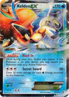 Pokemon Trading Card Game Keldeo EX 45/113 Ultra Rare Black & White Legendary Treasures