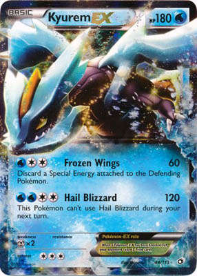 Pokemon Trading Card Game Kyurem EX 44/113 Ultra Rare Black & White Legendary Treasures