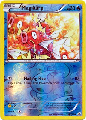 Pokemon Trading Card Game Magikarp 30/113 Reverse Holo Common Black & White Legendary Treasures