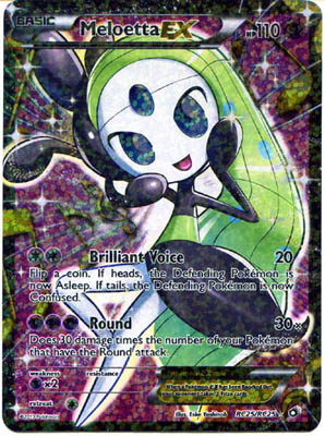 Pokemon Trading Card Game Meloetta EX RC25/RC25 Full Art Ultra Rare Black & White Legendary Treasures